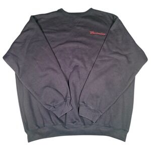 The Game Black Crewneck Sweatshirt Mens XL Embroidered Budweiser Logo